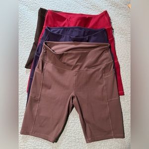 Biker shorts multiple colors XL